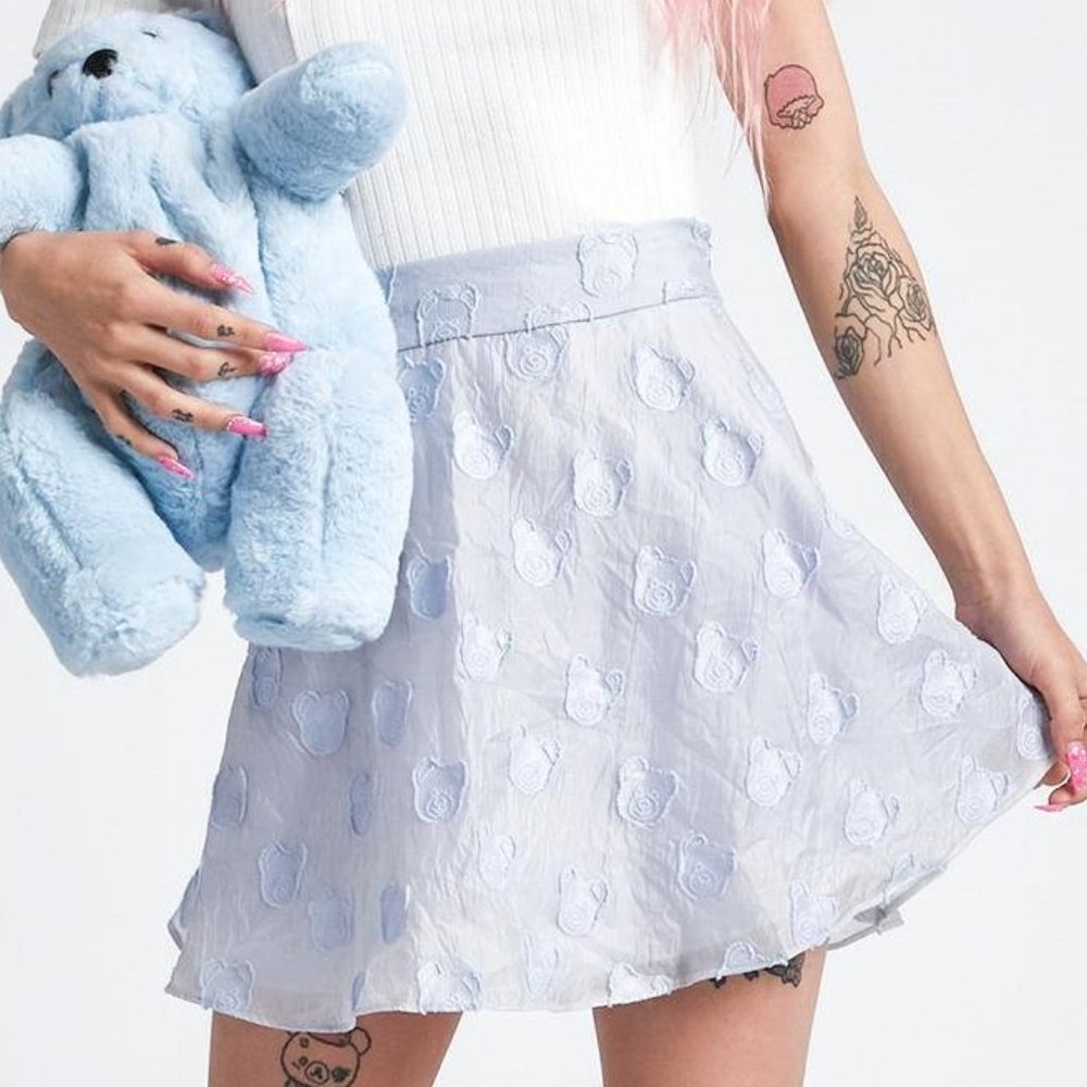 dELiA*s by Dolls Kill Circle Skirt BLUE, X-LARGE